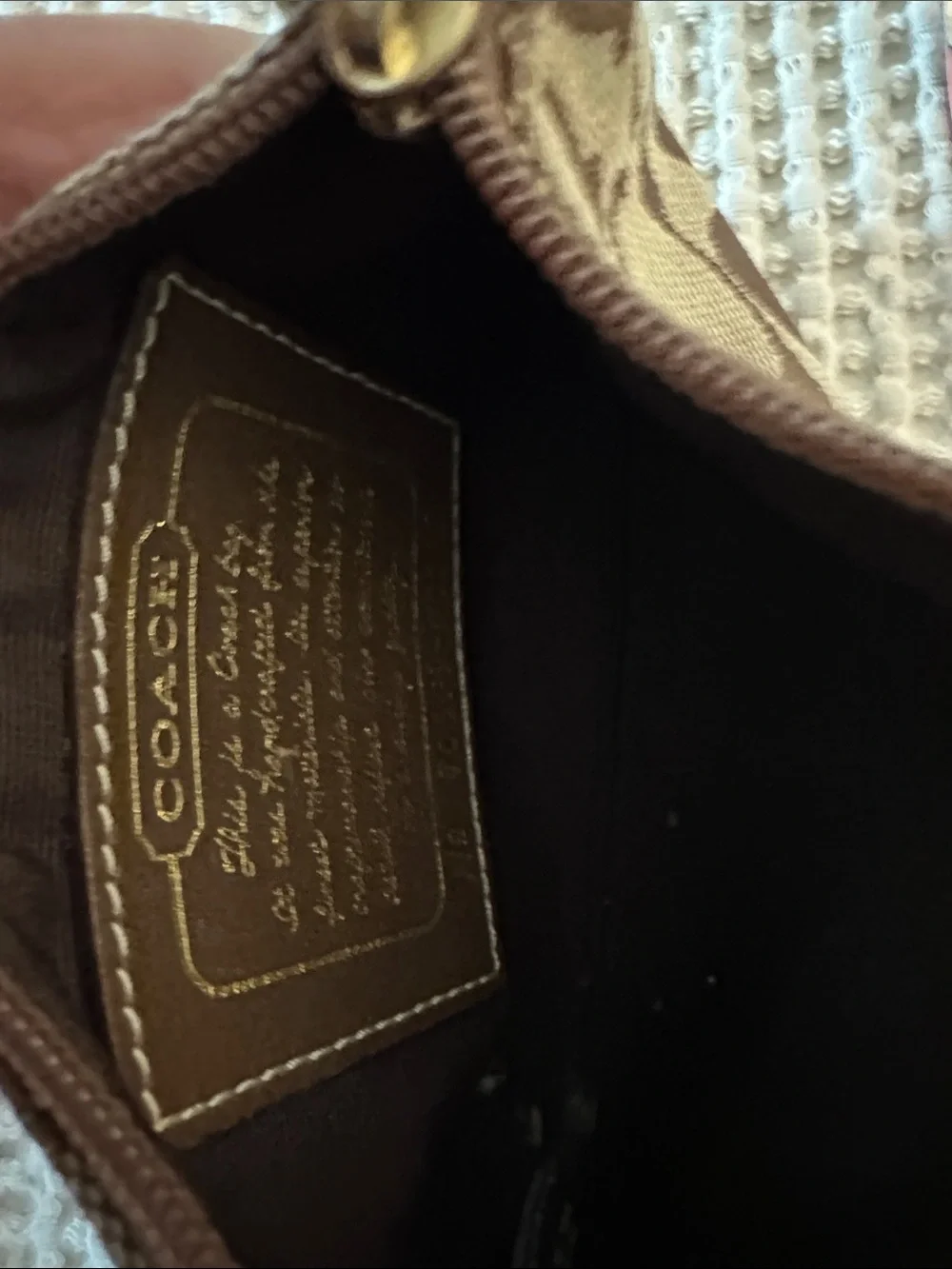 Coach iconic collection leather